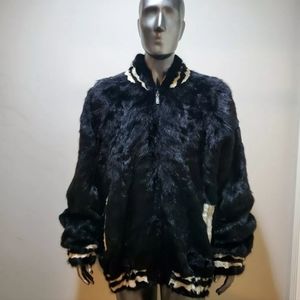 Eizzo damselle mink fur coat jacket